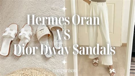 dior dway sandals vs hermes oran|Hermes Oran vs Dior Dway Sandal Comparison .